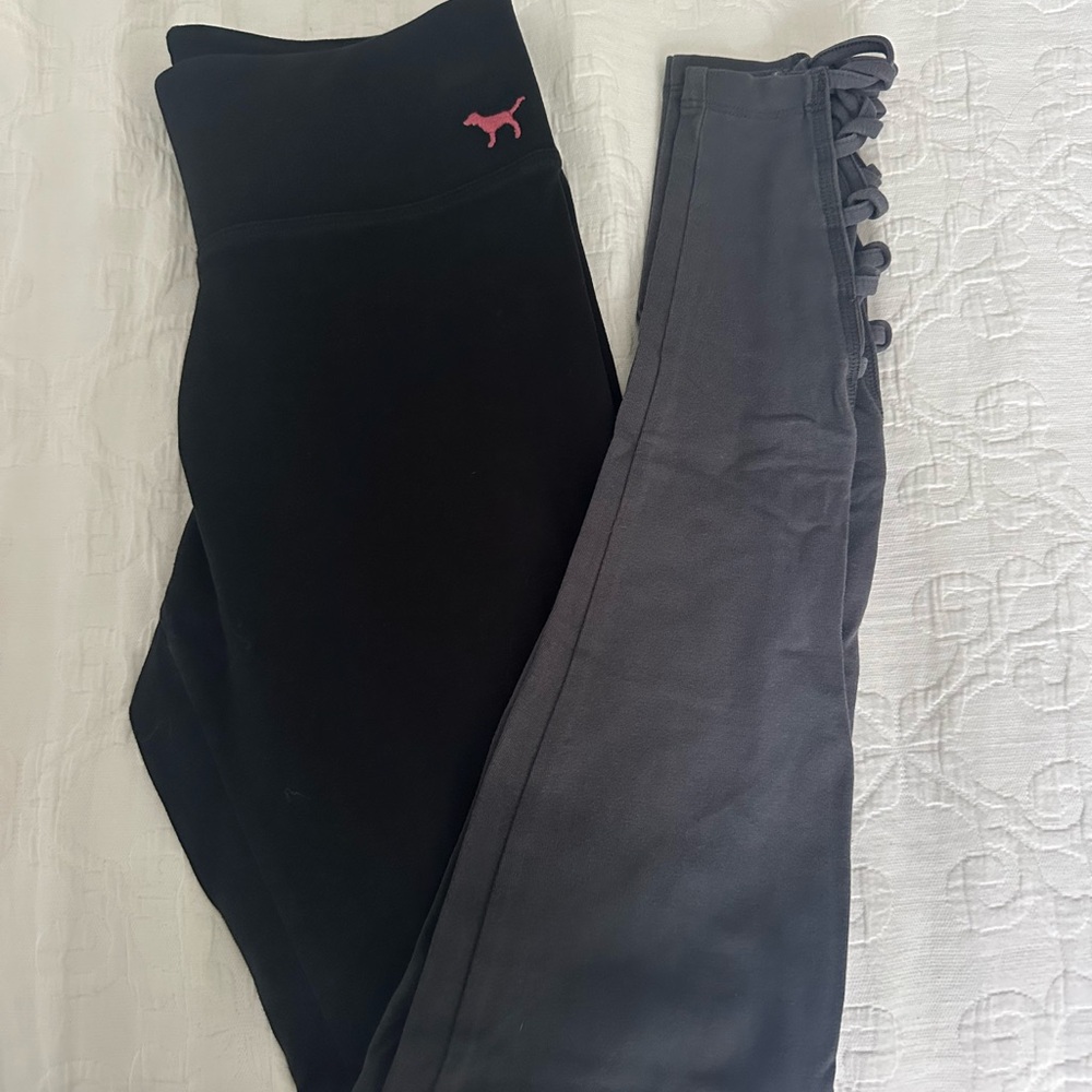 Victoria's Secret Leggings with Pink Logo